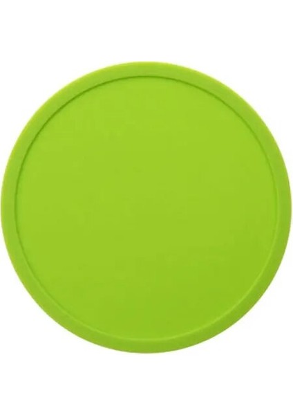 Yeşil 9 cm Silikon Dünya 10/9 cm Masa Mat Şeker Renk Bardak Altlığı Yuvarlak Bardak Altlığı Su Geçirmez Kaymaz Yalıtım Çay Altlığı Mat Bar Altlığı (Yurt Dışından)
