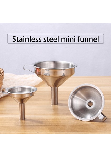 5.7 cm Paslanmaz Çelik Huni Mutfak Yağı Sıvı Huni Metal Huni Ayrılabilir Filtre ile Konserve Mutfak Aletleri Için Geniş Ağızlı Huni (Yurt Dışından)