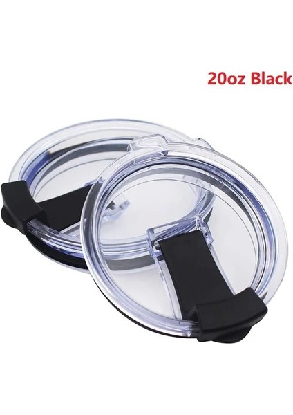 20BLACK Araba Bardak Gözlük ve Daha Fazlası Için Çevirme Kapağıyedek Cam Su Geçirmez Kapak 20 30 Oz Yeti Için Dökülmeye Dirençli Kapak Kapak Tumbler'a Uyuyor (Yurt Dışından)