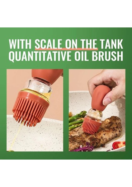 2 Adet Radom Renk Mutfak Silikon Yağı Şişesi Pişirme Barbekü Izgara Yağı Fırça Dağıtıcı Pasta Biftek Yağı Fırçaları Mutfak Pişirme Barbekü Aracı (Yurt Dışından)
