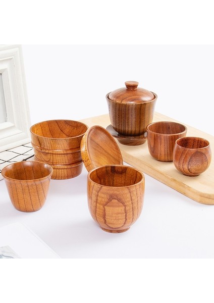 Küçük Göbek Kolu 401-500 ml Ahşap Büyük Göbek Bardak El Yapımı Hünnap Ahşap Saplı Bardak Bira Çay Kahve Süt Su Bardağı Mutfak Bar Drinkware Mutfak Bar Için 1 Pc (Yurt Dışından)