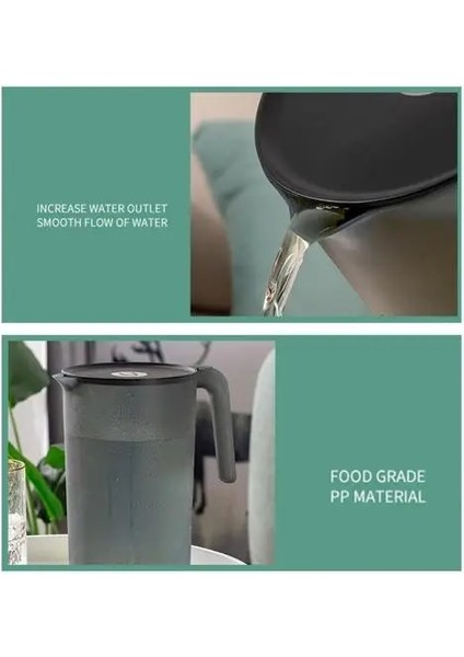 Beyaz 2000ML 2000/2500ML Temizle Büyük Kapasiteli Sürahi Soğuk Su Sürahisi Su Isıtıcısı Konteyner Şişe Büyük Kapasiteli Plastik Soğuk Su Sürahi Su Isıtıcısı (Yurt Dışından)
