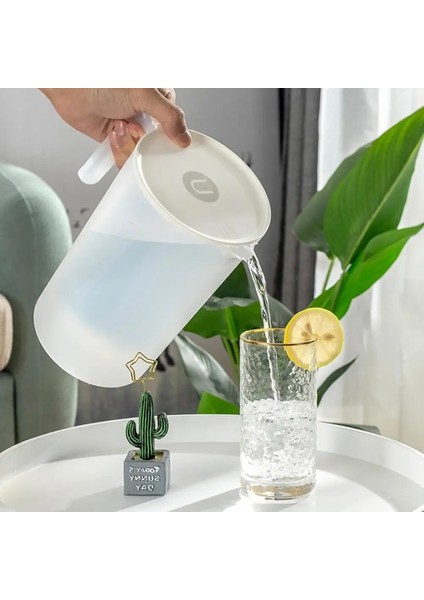 Beyaz 2000ML 2000/2500ML Temizle Büyük Kapasiteli Sürahi Soğuk Su Sürahisi Su Isıtıcısı Konteyner Şişe Büyük Kapasiteli Plastik Soğuk Su Sürahi Su Isıtıcısı (Yurt Dışından) fırsatları