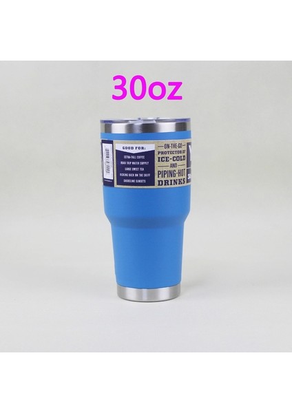 30OZ Açık Mavi 3 Logo 30 20 Oz Bardak Çift Duvar Su Termal Termos Kahve Kupa Yetys Matara Paslanmaz Çelik Termoslar 30OZ 20OZ Bardak Şişe (Yurt Dışından)