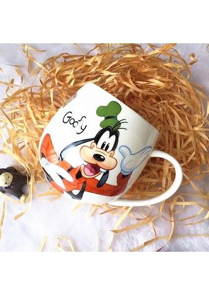 Goofy 300 ml Disney Mickey Mouse Minnie Mouse Goofy Kahve Kupaları Sevimli Karikatür Donald Süt Kupalar Moda Kupalar Kolu Çocuklar Su Bardağı 300 ml (Yurt Dışından)
