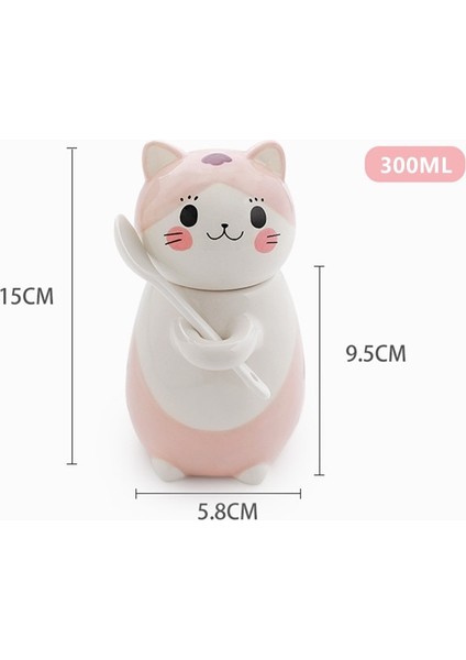 Stil 3 12 Stilleri Sevimli Kedi Seramik Kupa Yaratıcı El Boyalı 3D Kulplu Kupalar Kahve Çay Süt Kahvaltı Bardak Güzel Hediyeler (Yurt Dışından)