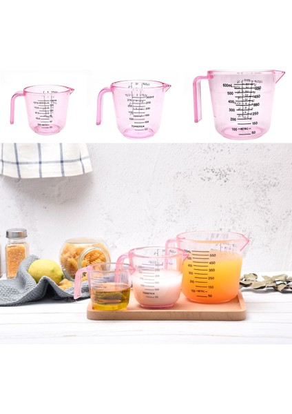 No.2 600 ml Şeffaf Plastik Ölçme Bardak Çok Ölçüm Pişirme Pişirme Aracı Sıvı Ölçü Sürahi Konteyner (Yurt Dışından) fiyatları