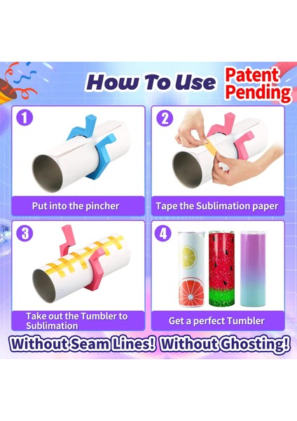 Pembe Süblimasyon Tumbler Tutam, Mükemmel Kelepçe 20 Oz Tumbler Süblimasyon Aracı, Tutam Tumbler Mükemmel Kelepçe Kavrama Aracı (Yurt Dışından) indirimleri