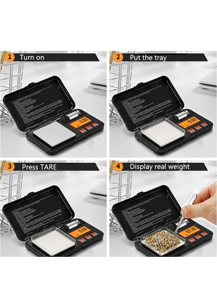 200G-0.01 0.001G Elektronik Dijital Terazi Taşınabilir Mini Denge Hassas Cep Altın Takı Karat Elmas Terazi Miligram Ağırlığı (Yurt Dışından) modelleri