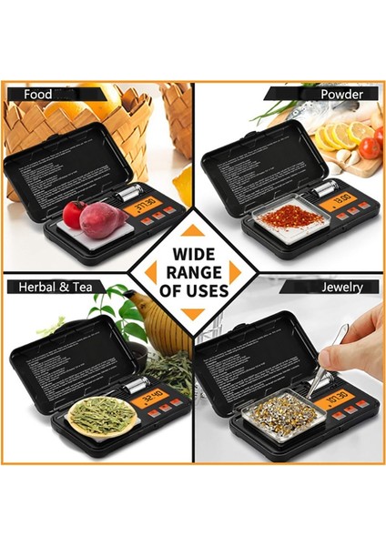 200G-0.01 0.001G Elektronik Dijital Terazi Taşınabilir Mini Denge Hassas Cep Altın Takı Karat Elmas Terazi Miligram Ağırlığı (Yurt Dışından) fırsatları