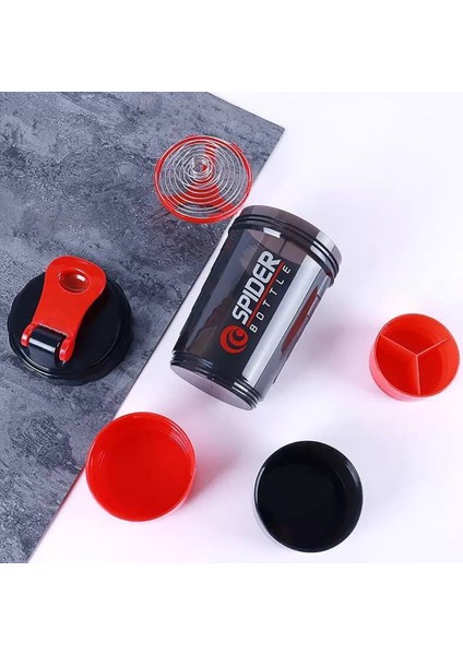 TY500-G 500ML 3 Katlı Su Bardakları Shaker Şişe Protein Tozu Milkshake Bardak Spor Spor Su Bardağı 500ML Su Şişeleri Ilaç Kutusu ile (Yurt Dışından) indirimleri