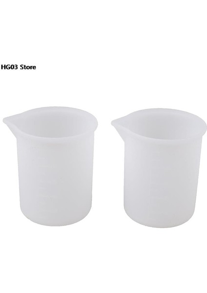 1 Adet 7cm 1/2 Adet 100ML Şeffaf Ölçüm Kabı Ev Mutfak Pişirme Aracı Maatbeker Vloeistoffen Silikon Reçine Tutkal Araçları (Yurt Dışından)