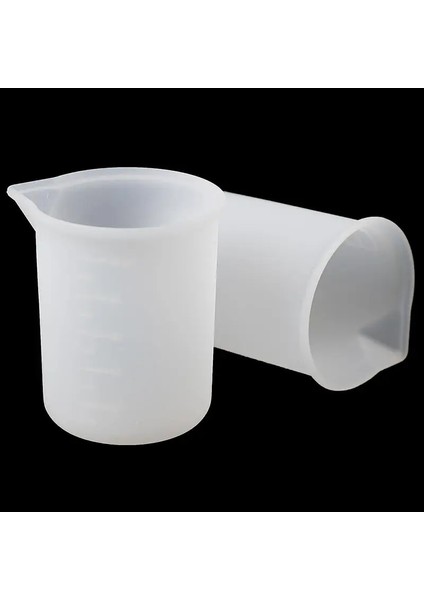 1 Adet 7cm 1/2 Adet 100ML Şeffaf Ölçüm Kabı Ev Mutfak Pişirme Aracı Maatbeker Vloeistoffen Silikon Reçine Tutkal Araçları (Yurt Dışından)