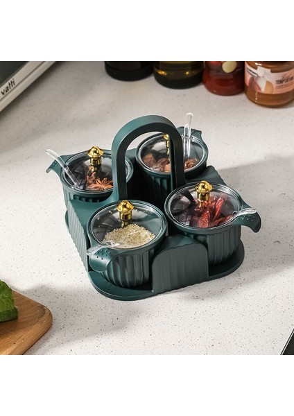 Beyaz Iskandinav Tarzı Yaratıcı Mutfak Baharat Kavanoz Baharat Kutusu Kombinasyonu Set Şeffaf Kapak Basit Tuz Kavanoz Baharat Kutusu (Yurt Dışından) modelleri