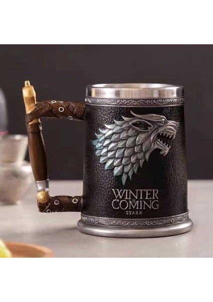 450 ml 201-300 ml Kafatası Bira Kahve Kupa Paslanmaz Çelik Viking Savaşçı Kafatası Bira Kupa Mekanik Dişli Boru Hattı Tasarımı Bira Stein Tankard Içecek Fincan (Yurt Dışından)