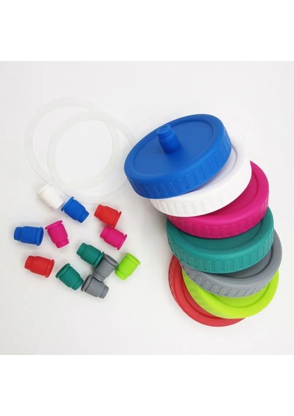 B-70MM 70MM 86MM Yeniden Kullanılabilir Plastik Cam Turşu Kavanozu Kapakları Geniş Ağızlı Kavanoz Sızdırmaz Mühür Şişe Kapağı Emzik Kapağı Iyi Mühür Mutfak Aksesuarı (Yurt Dışından) fırsatları