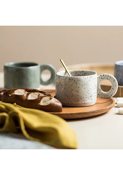 Sarı Yaklaşık 280 ml Yaratıcı Halka Kolu Seramik Kupa Şeker Renk Süt Kahve Fincanı Ofis Ev Drinkware Mikrodalga Fırın Çift Tutma Bardaklar Eğlenceli Kupalar (Yurt Dışından) indirimleri