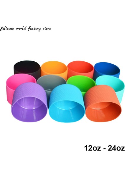 Kırmızı Şarap 12OZ-24OZ Şişe Kapağı Bardak 7.5cm Isı Yalıtımlı Alt Kapak 75MM Kaymaz Kol Bardak Silikon Taban Spor Kupası Kapağı (Yurt Dışından) fırsatları