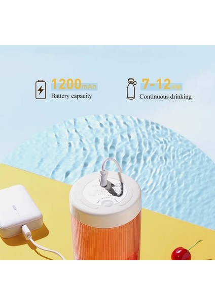 Pembe Şişe Smoothie Fincan Meyve Taşınabilir Sıkacağı El Elektrikli Meyve Sıkacağı Kişisel Meyve Suyu Shake Mikser Blender Kablosuz Taşınabilir Taze (Yurt Dışından)