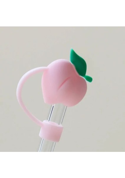 Pembe Çilek Yeni Yaratıcı Hasır Kapak Ccartoon Tarzı Saman Bardak Aksesuarları Oyuncaklar Toz Geçirmez Anti-Sıçrama Içme Aksesuarları (Yurt Dışından) fiyatları