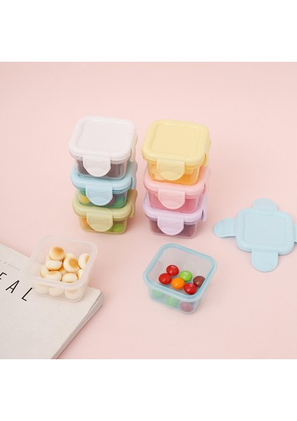 D 60ML 1 Adet 60ML Pp Mutfak Sızdırmazlık Öğle Yemeği Kutusu Aperatif Konteyner Taşınabilir Gıda Saklama Kutusu Mini Kare Taze Tutma Kutusu Gıda Kapları (Yurt Dışından)