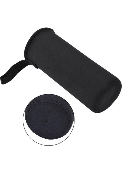 Siyah 360ML Spor Su Şişesi Kapağı Neopren Yalıtım Kol Çantası Kılıfı 550ML Taşınabilir Vakum Bardak Seti Spor Kamp Aksesuarları (Yurt Dışından)