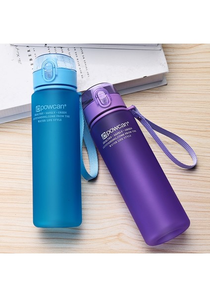 Mat Mavi 560MLL 400ML/560ML Su Şişesi Öğrenci Spor Su Bardağı Plastik Taşınabilir Su Deposu Çift Kupa Açık Seyahat Spor Su Şişesi (Yurt Dışından) indirimleri