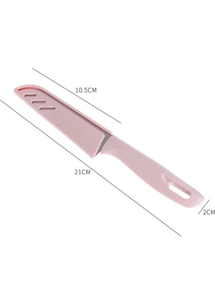 Pembe Paslanmaz Çelik Meyve Bıçağı Ev Kavun Patates Sebze Soyucu Taşınabilir Kazıyıcı Kamp Kesici Mutfak Aracı Aksesuarları (Yurt Dışından) modelleri