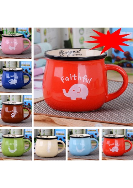 Kırmızı S 150ML Seramik Kahve Kupa Çay Vintage Yaratıcı Büyük Göbek Orijinal Emaye Süt Kahvaltı Fincan Renk Sır Kupalar Kahve Coffeeware Teaware (Yurt Dışından)
