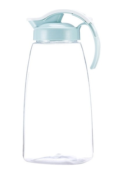 2.15L Mavi Büyük Kapasiteli Su Sürahi Su Isıtıcısı Sürahi Flip Üst Kapaklı Şeffaf Meyve Suyu Kavanoz Buzlu Çay Konteyner Ev Limonata Içecek Sürahi (Yurt Dışından)