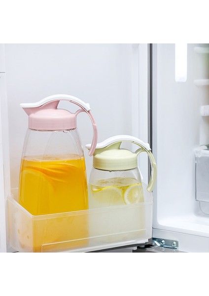 2.15L Mavi Büyük Kapasiteli Su Sürahi Su Isıtıcısı Sürahi Flip Üst Kapaklı Şeffaf Meyve Suyu Kavanoz Buzlu Çay Konteyner Ev Limonata Içecek Sürahi (Yurt Dışından)