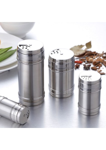 Gümüş M Baharat Kavanoz Döner Kapak Tuz Şeker Şişesi Çok Amaçlı Baharat Biber Çalkalayıcı Baharat Kutusu Paslanmaz Çelik Mutfak Aletleri 1 Adet (Yurt Dışından) fiyatları