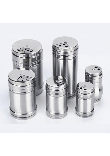 Gümüş M Baharat Kavanoz Döner Kapak Tuz Şeker Şişesi Çok Amaçlı Baharat Biber Çalkalayıcı Baharat Kutusu Paslanmaz Çelik Mutfak Aletleri 1 Adet (Yurt Dışından) indirimleri