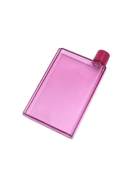 Pembe A5-420ML A5 A6 Kağıt Bardak Botlte Düz Su Şişesi Bpa Ücretsiz Şeffaf Kitap Taşınabilir Kağıt Pedi Su Şişesi Düz Içecekler Su Isıtıcısı Dizüstü Şişe (Yurt Dışından)
