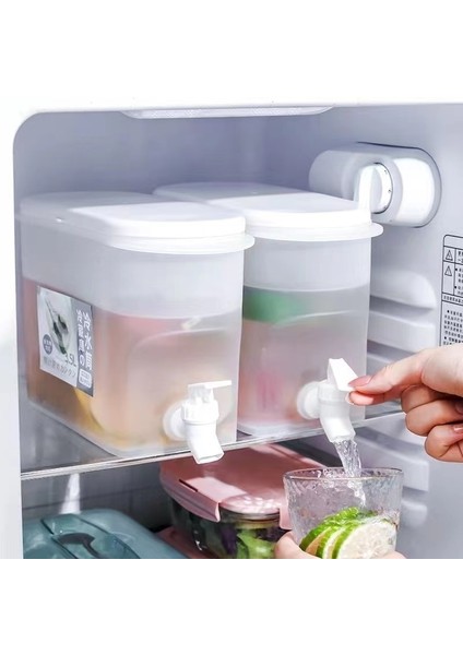 5l A 3.5/4/5l Buzdolabı Soğuk Su Isıtıcısı Musluklu Ev Büyük Kapasiteli Soğuk Su Sürahi Limonata Buzlu Içecek Dispenseri Su Sürahisi (Yurt Dışından)
