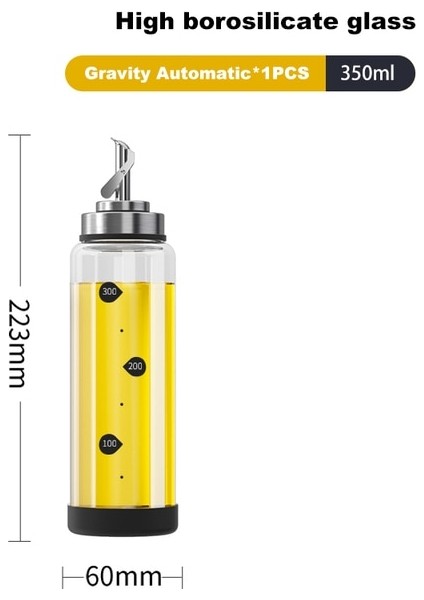 Bir 350 ml 700 ml Mutfak Yağı Şişesi Otomatik Baharat Sirke Şişesi Yağ Dağıtıcı Mutfak Cam Yağ Dağıtıcı Mutfak Aletleri (Yurt Dışından)