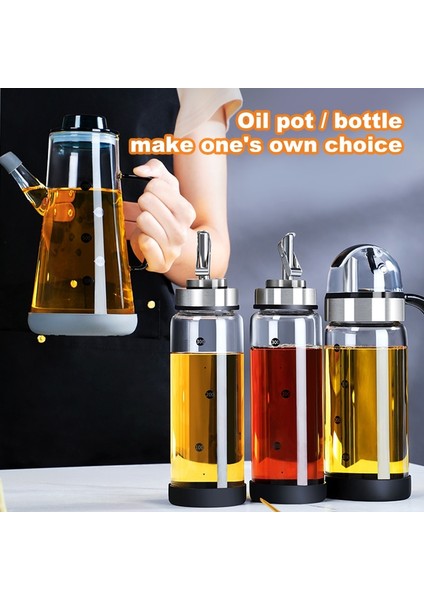Bir 350 ml 700 ml Mutfak Yağı Şişesi Otomatik Baharat Sirke Şişesi Yağ Dağıtıcı Mutfak Cam Yağ Dağıtıcı Mutfak Aletleri (Yurt Dışından)