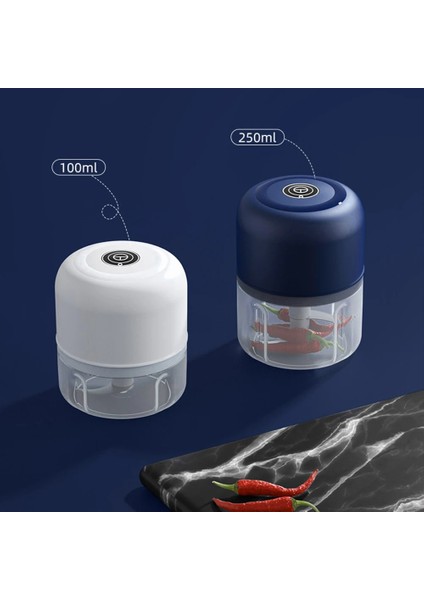 250 ml Beyaz 100 ML/250 ml Taşınabilir Elektrikli Sarımsak Ezici Dayanıklı Mini Kırıcı Kıyıcı USB Şarj Ezilmiş Sarımsak Zencefil Taze Biber (Yurt Dışından) indirimleri