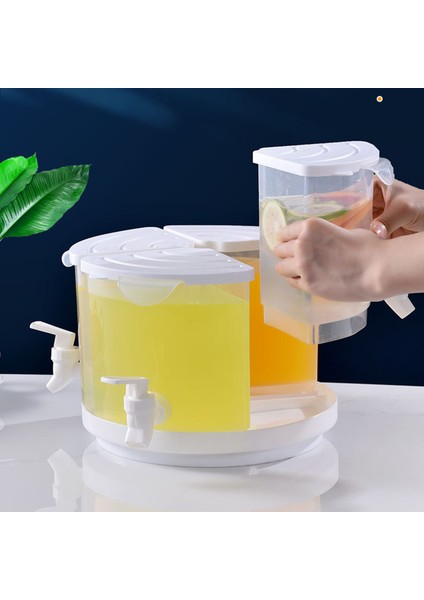 3.5l Soğuk Su Isıtıcısı Büyük Kapasiteli Buzdolabı Içecek Kabı Musluklu Soğuk Içecek Kovası Buzlu Su Varil Mutfak Aksesuarları (Yurt Dışından)