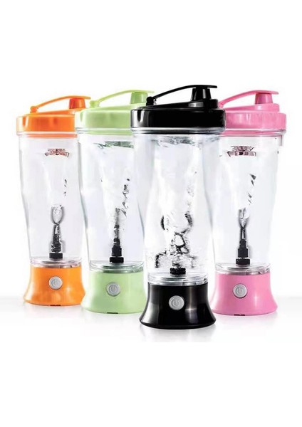 Siyah 450 ml Elektrikli Protein Tozu Karıştırma Fincan Otomatik Çalkalayıcı Şişe Mikser Sallama Şişesi Süt Kahve Blender Su Isıtıcısı Akıllı Mikser (Yurt Dışından)
