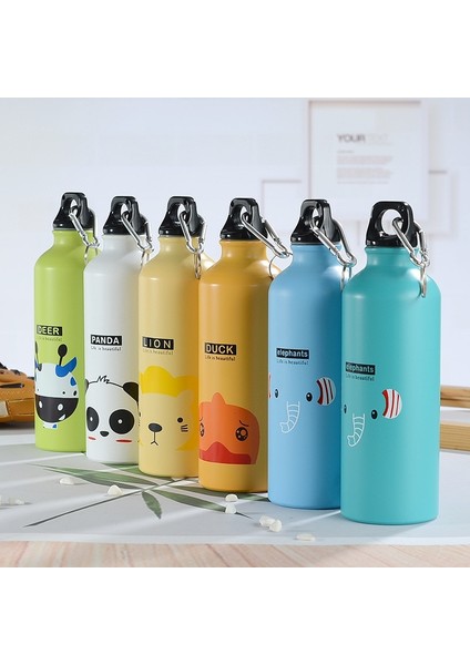 Turuncu 450-500 ml Alaşım Spor Su Şişesi 500 ml Yürüyüş Kamp Bisiklet Su Şişesi Su Isıtıcısı Toka ile (Yurt Dışından) indirimleri