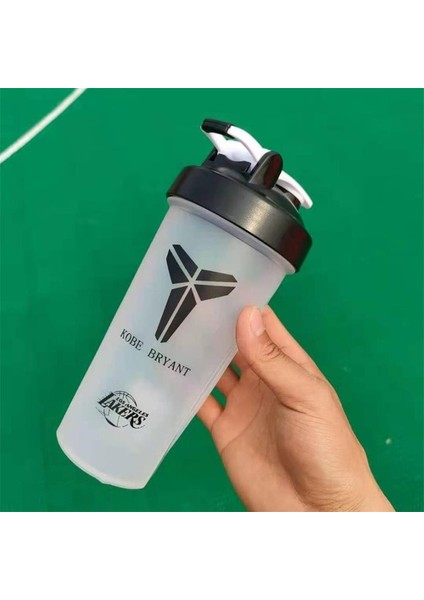 Stil 1 600 ml Spor Shake Kupası Anti-Sonbahar Pp Çevre Dostu Drinkware Profesyonel Atlet Içme Aracı Protein Tozu Demlenmiş Erkek Kadın Fincan J403 (Yurt Dışından)