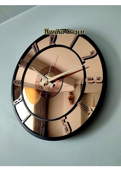 Gerçek Aynalı Dekoratif Duvar Saati (40 Cm) fiyatları