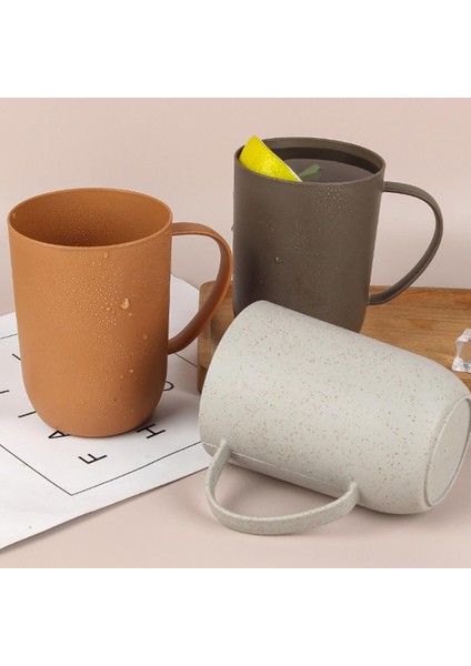 Koyu Turuncu 400 ml Kahve Kupa Dayanıklı Yeniden Kullanılabilir Kahve Kupaları Isıya Dayanıklı Su Şişesi Gargara Su Şişesi Ev Için (Yurt Dışından)