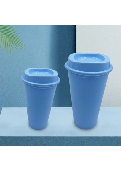 Pembe Bpa Ücretsiz Boş Düz Yeniden Kullanılabilir Plastik Kahve Fincanı Seyahat Kahve Kupa Sıcak Bardak Sıcak Içecek Bardağı To Go (Yurt Dışından)