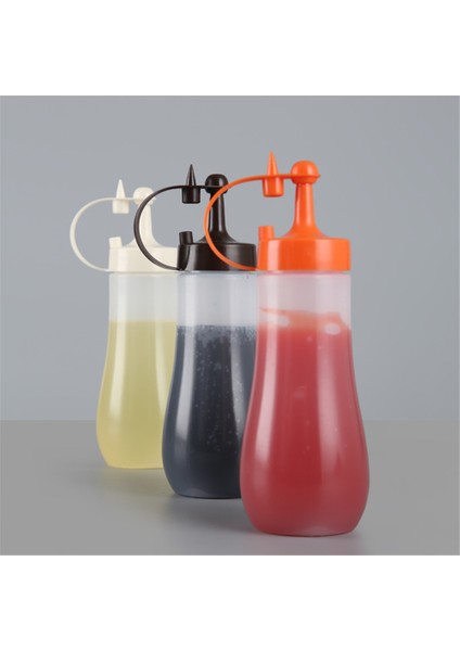 COFFEE-250ML 250/360/480/720ML Çeşni Sıkma Şişesi Salata Sosu Ketçap Sos Şişesi Mutfak Sızdırmaz Yağ Kabı Gıda Dağıtıcı (Yurt Dışından)