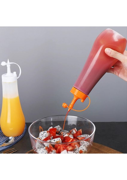 COFFEE-250ML 250/360/480/720ML Çeşni Sıkma Şişesi Salata Sosu Ketçap Sos Şişesi Mutfak Sızdırmaz Yağ Kabı Gıda Dağıtıcı (Yurt Dışından)