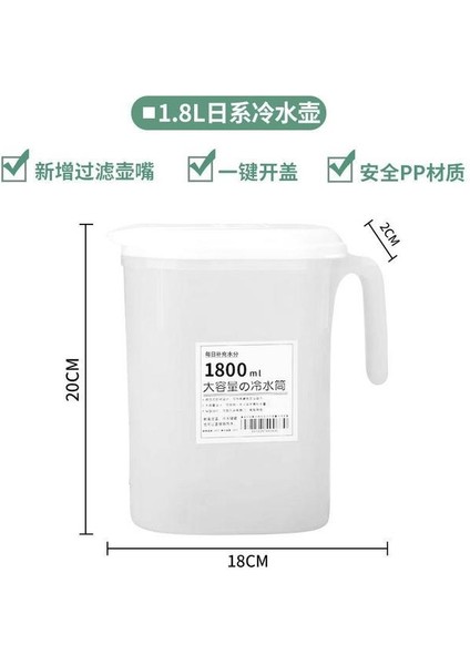 1.8l Su Isıtıcısı 5l Büyük Kapasiteli Soğuk Su Isıtıcısı Iki Musluk Limon Meyve Çaydanlık Soğuk Su Kovası Mutfak Drinkware Su Isıtıcısı Pot Soğuk Su Sürahisi (Yurt Dışından)