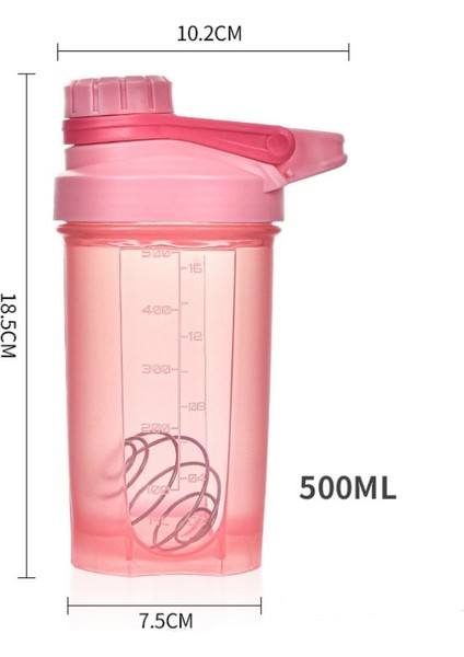 Saman 0.5l 500 ml Protein Su Şişesi Içecek Için Plastik Sızdırmaz Spor Şişeleri Protein Shaker Su Şişesi Drinkware Bpa Ücretsız (Yurt Dışından) modelleri