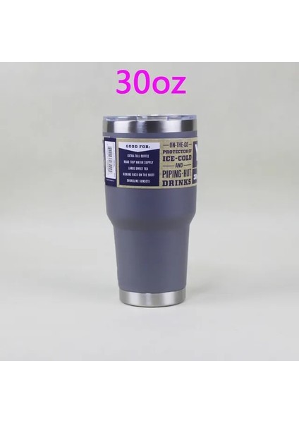 30OZ Gri 3 Logo 30 20 Oz Bardak Çift Duvar Su Termal Termos Kahve Kupa Yetys Matara Paslanmaz Çelik Termos Şişe (Yurt Dışından)